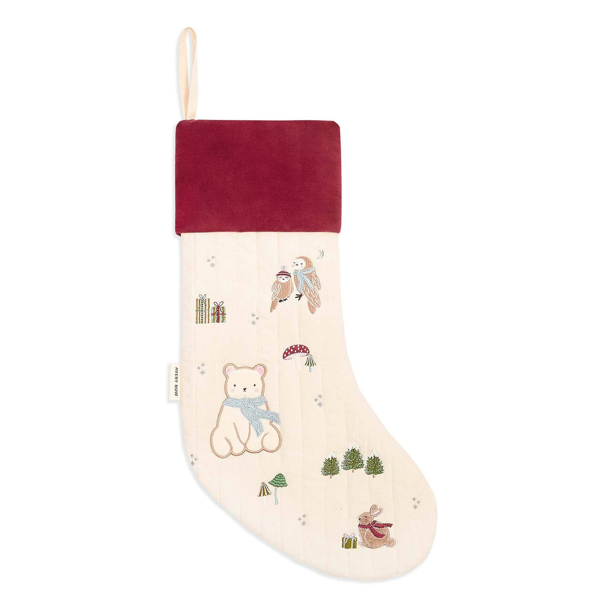 Chaussette de Noël en coton bio – Ours polaire