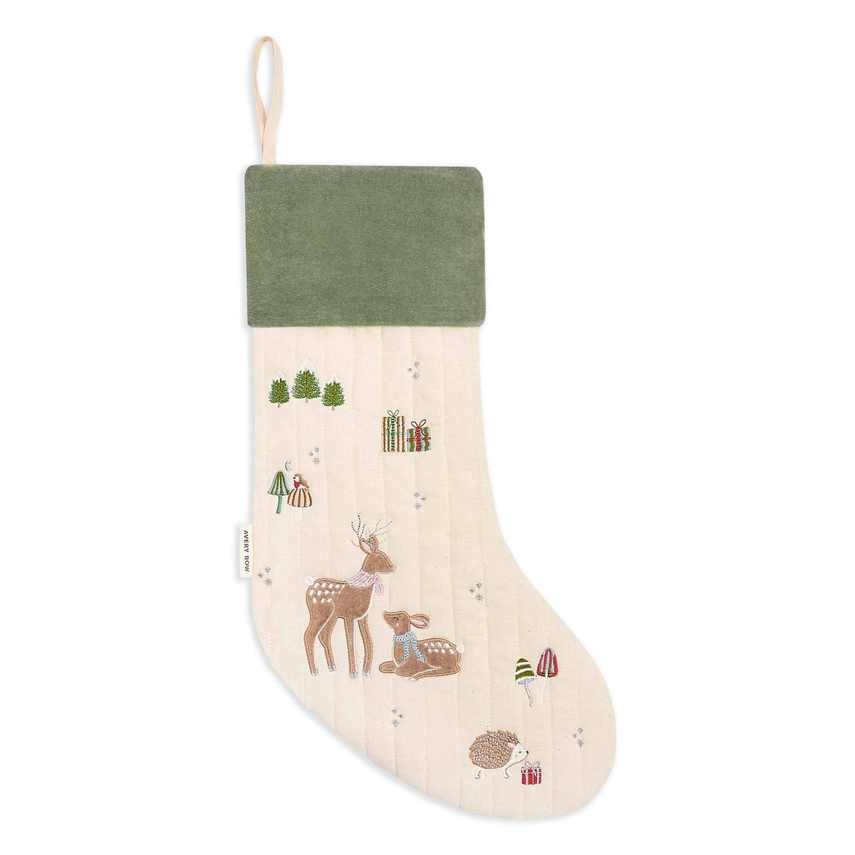 Chaussette de Noël en coton bio – Renne de Noël
