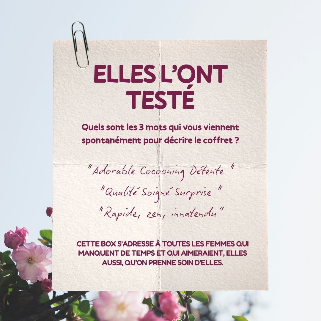 Un môment pour toi – Rituel bien-être surprise