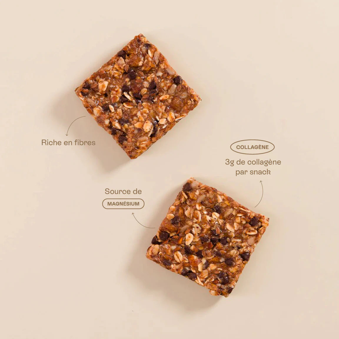 12 Snacks au collagène - Banane et pépites de chocolat