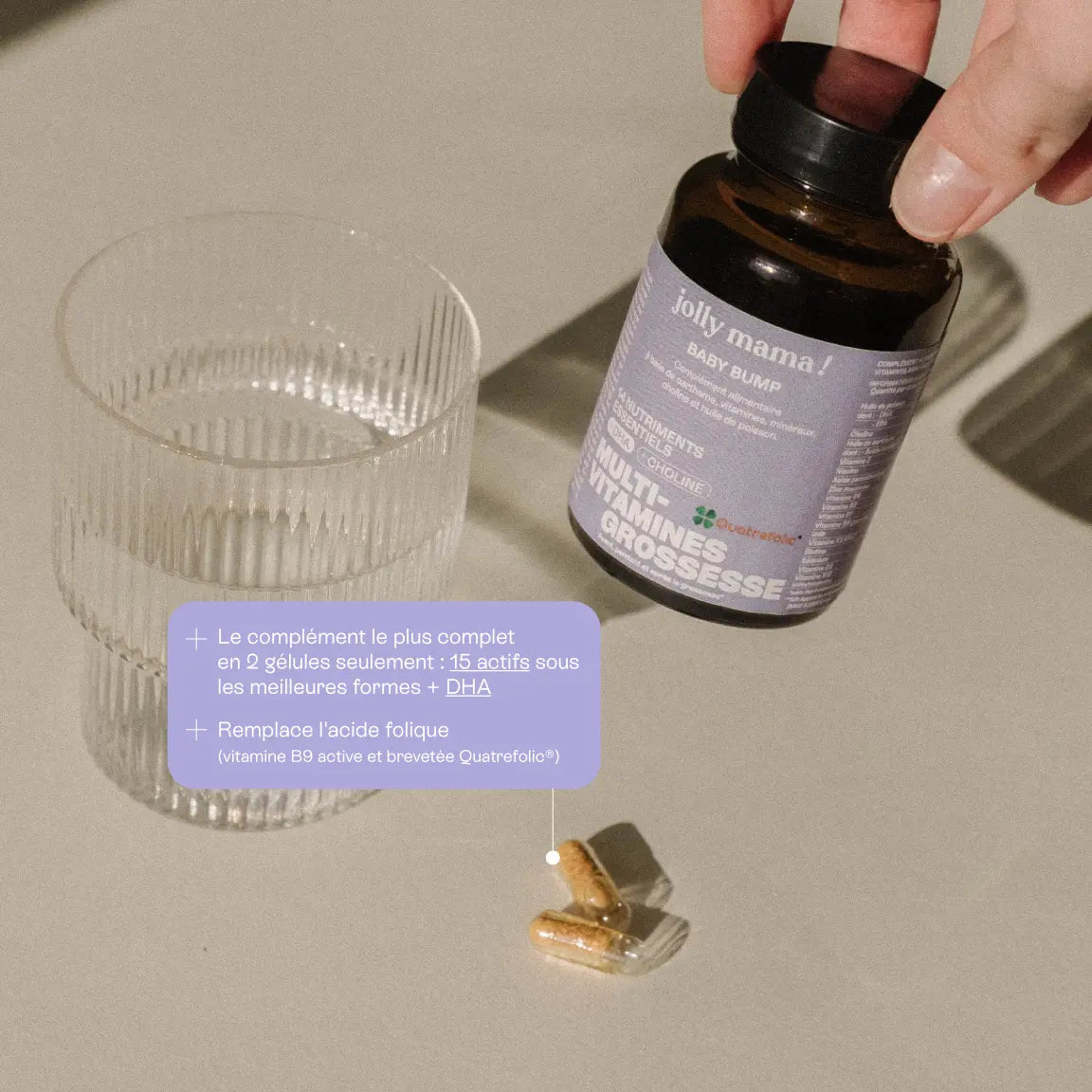 Baby Bump - Multivitamines prénatal avec DHA