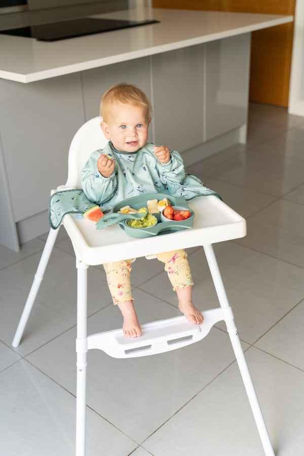 Bavoir manches longues - Chouette