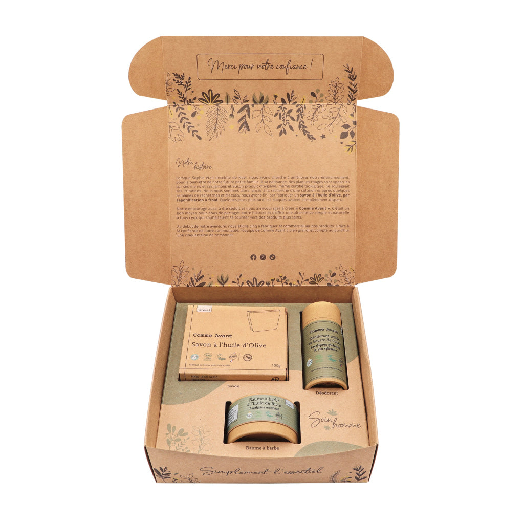 Coffret soin homme bio