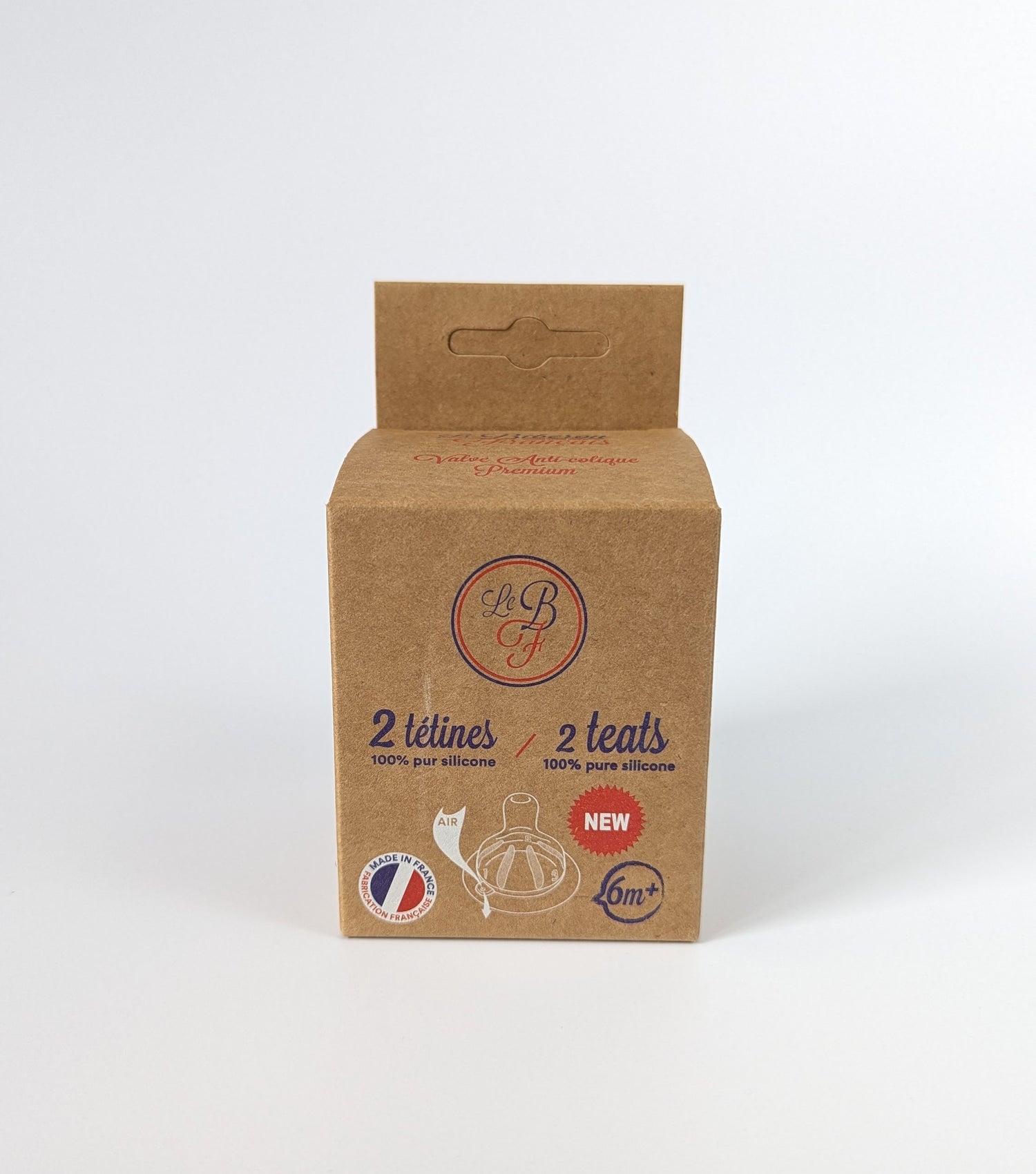 Lot de 2 tétines biberon +6 mois - Le Biberon Français