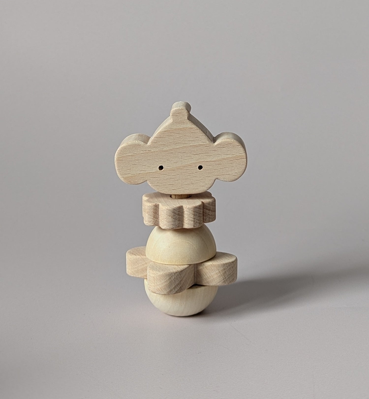 Hochet en bois- MUIS la souris lutin