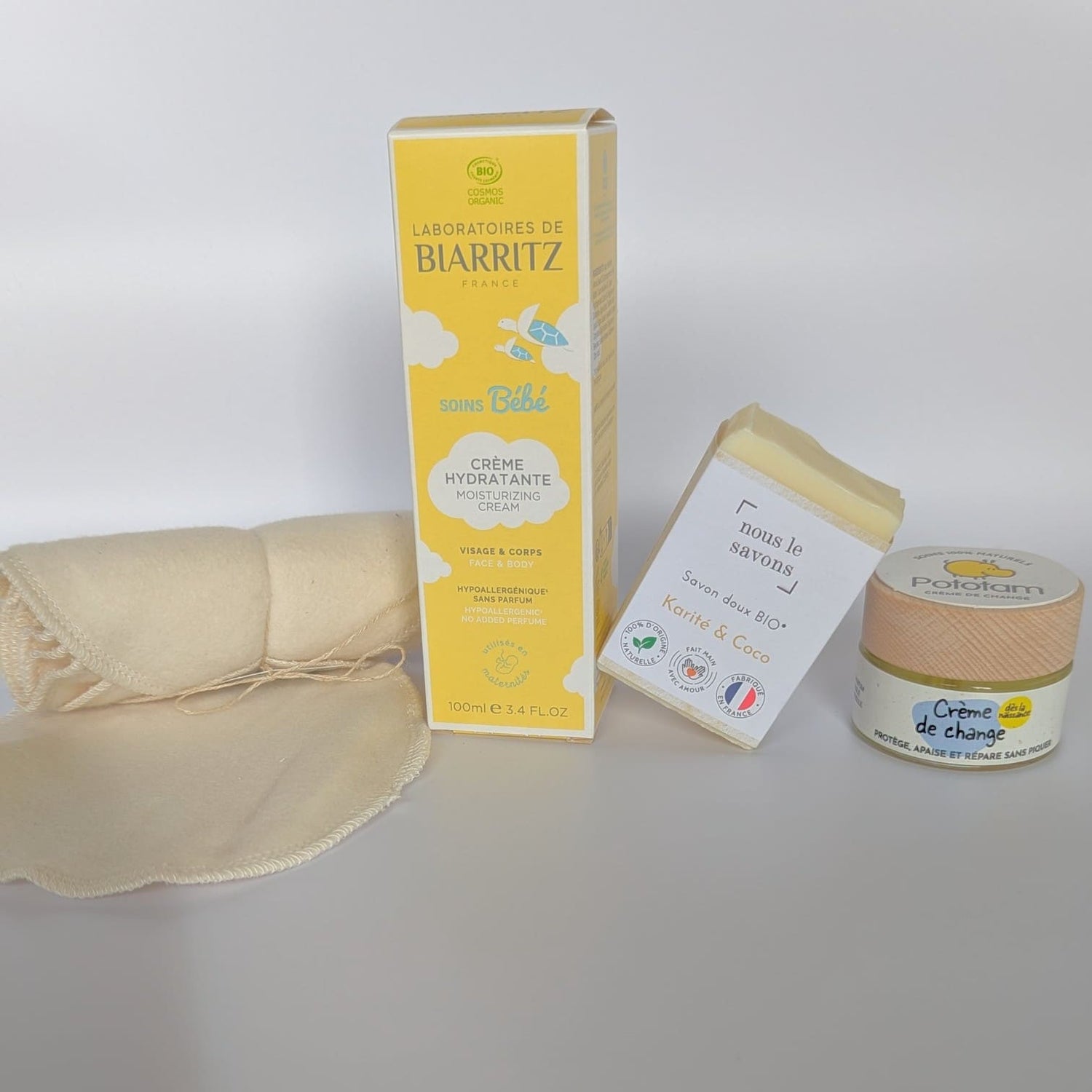 Kit essentiels soin bébé – Bio & sans parfum