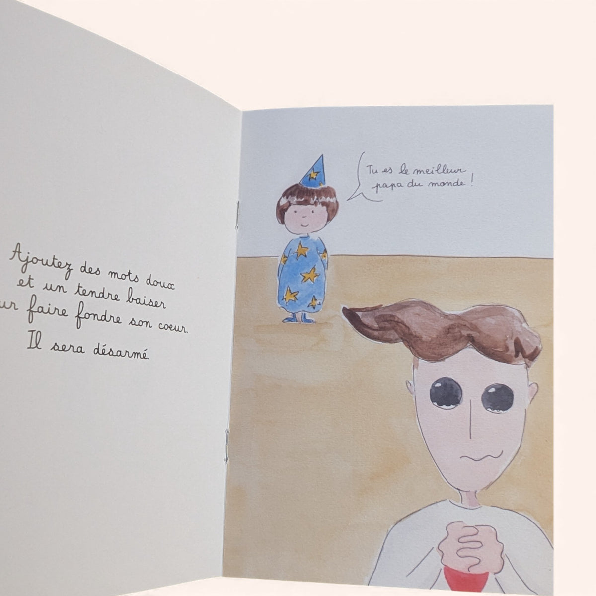 Extrait livre papa naissance: ajoutez des mots doux et un tendre baiser pour faire fondre son coeur il sera désarmé. 