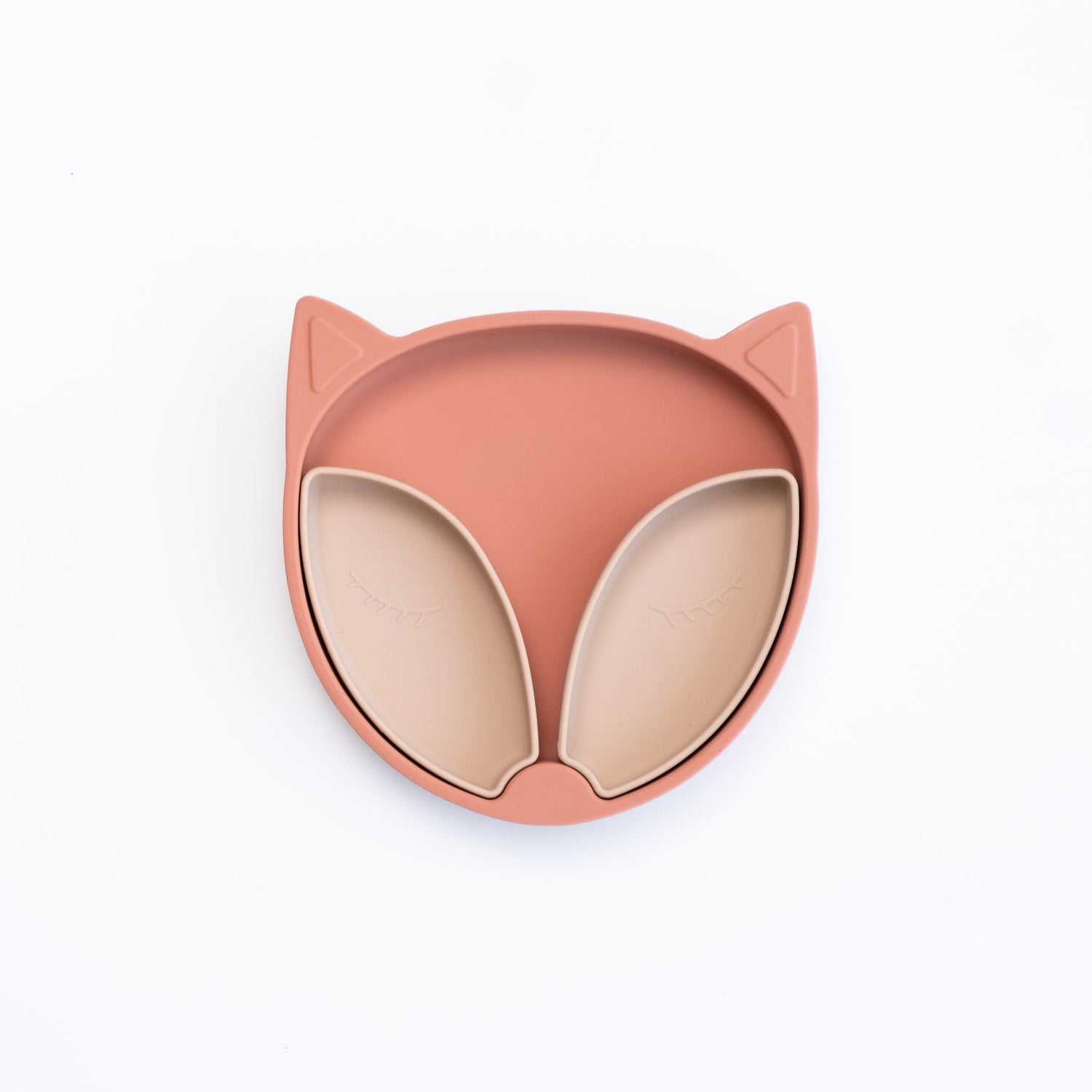 Assiette et bols avec ventouse - Renard