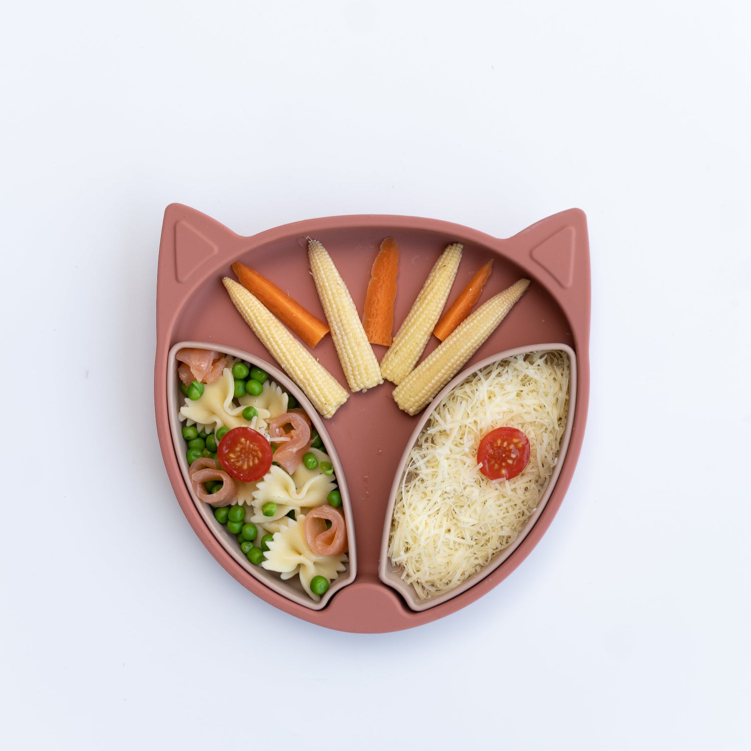 Assiette et bols avec ventouse - Renard