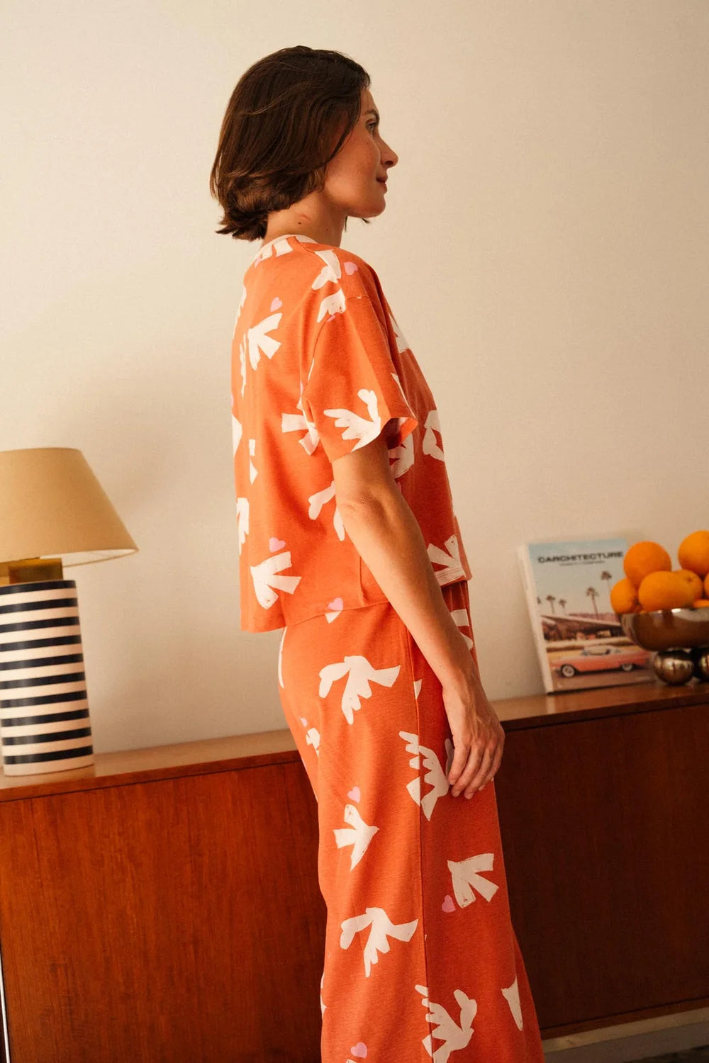 Pyjama en coton bio - Love birds