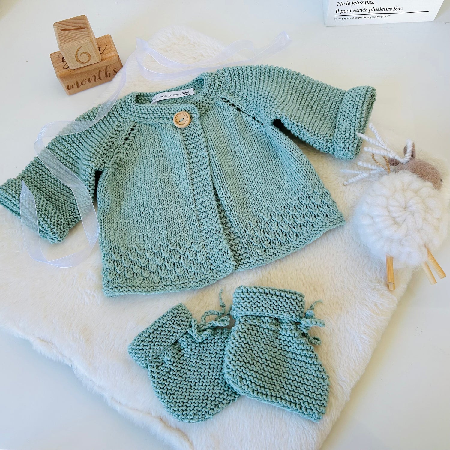 Gilet et chaussons - Dragée