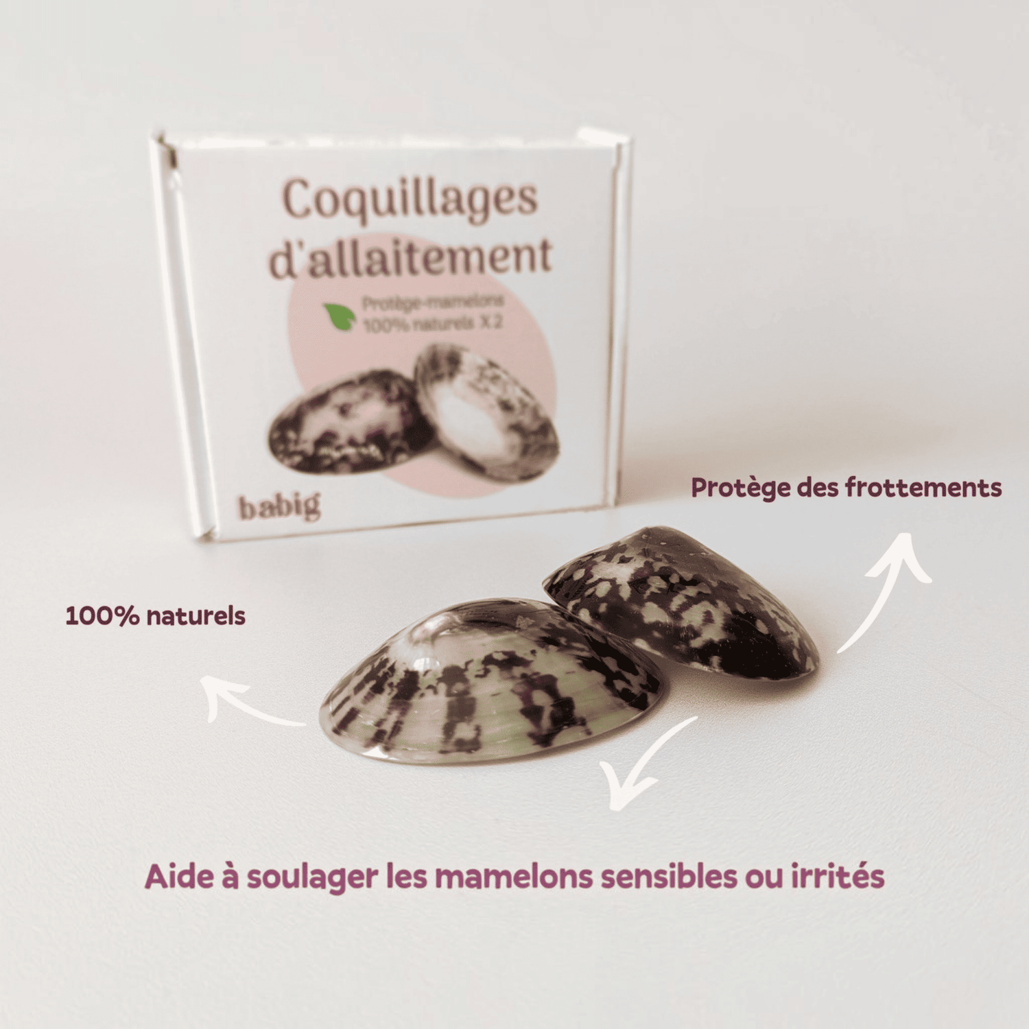 Coquillages d'allaitement naturel