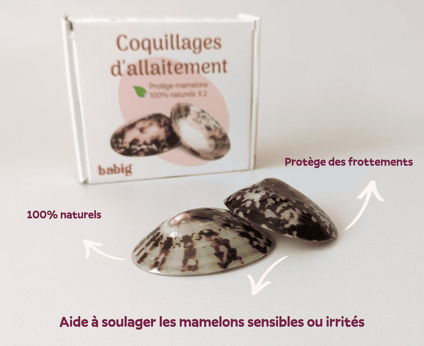 Coquillages d'allaitement naturel