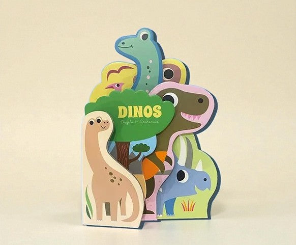 Livre pour bébé cartonné - Les dinos