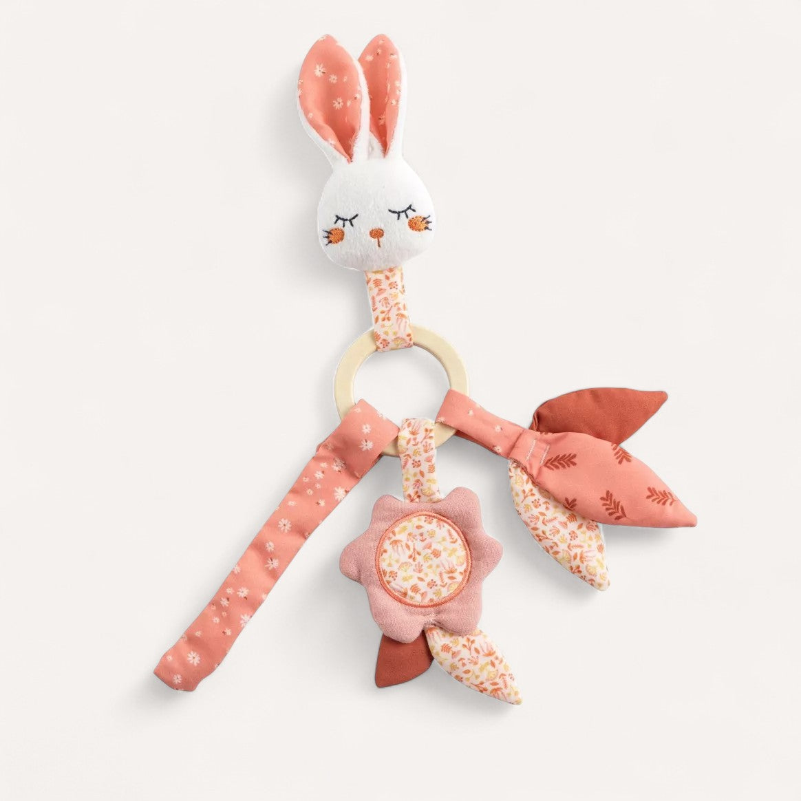 Hochet Lapin - Rose