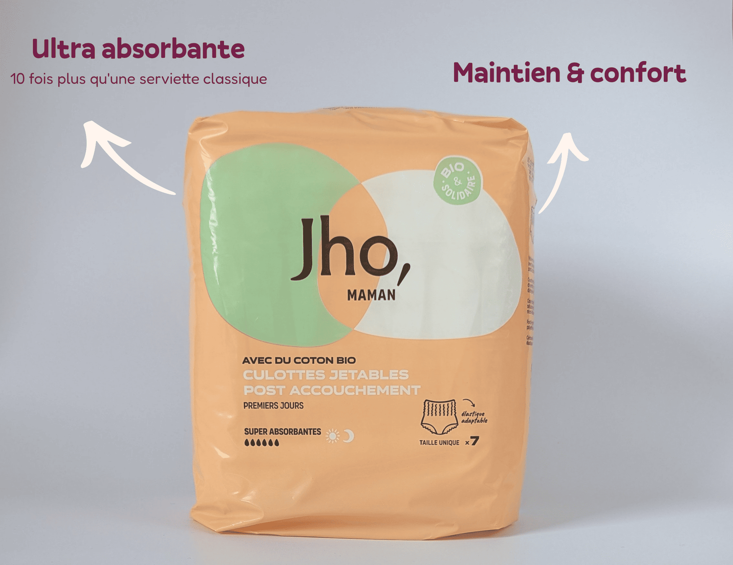 Culottes jetables post-partum - Coton bio