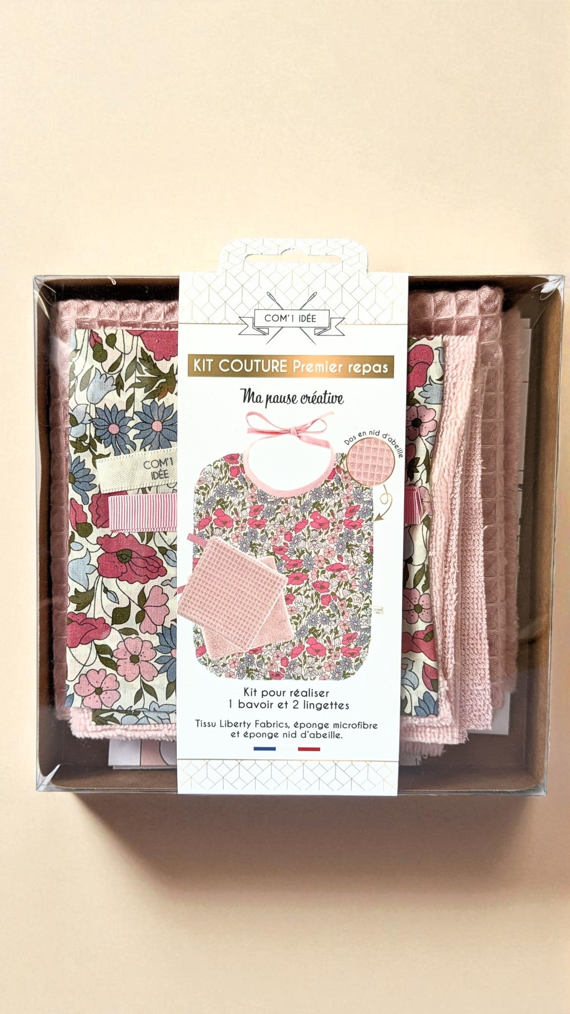 Kit couture mon premier repas - Rose