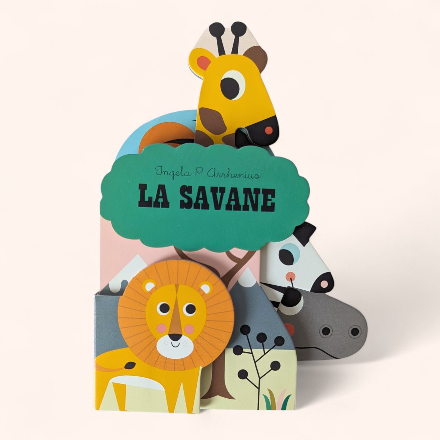 Livre pour bébé cartonné - La savane