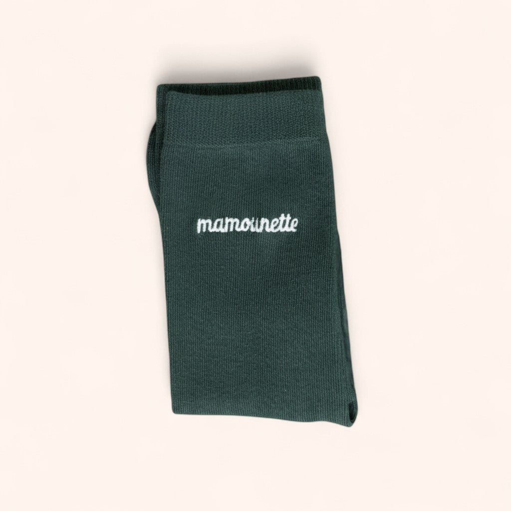 Chaussettes brodées - Mamounette