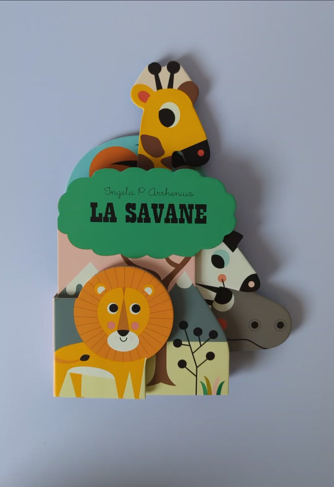 Livre pour bébé cartonné - La savane